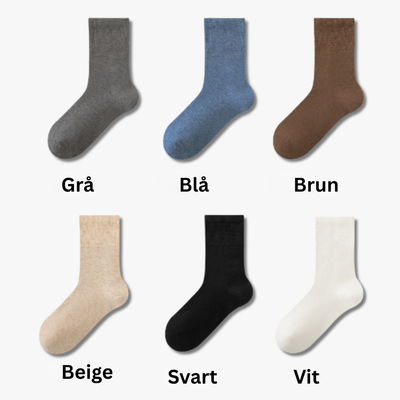 Saumattomat puuvillasukat (3 kpl)