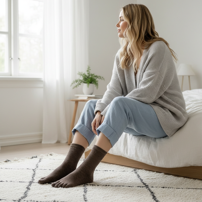 Heldekkende sokker med tåskillere